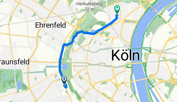 Lindenthal, Köln nach Balthasarstraße, Köln