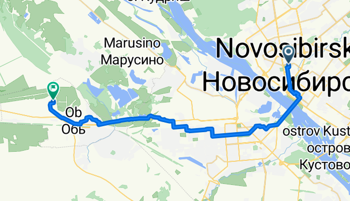 Ulitsa Kamenskaya to Prospekt Mozzherina