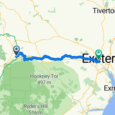 Fore Street, Okehampton to Paris Street, Exeter