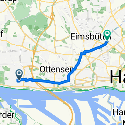 Lobsienweg, Hamburg nach Hohe Weide, Hamburg