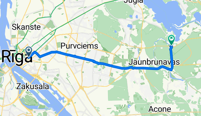 Merķeļa iela, Riga to Bebrenes iela, Riga