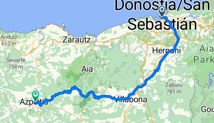 Donostia / San Sebastián - Azpeitia