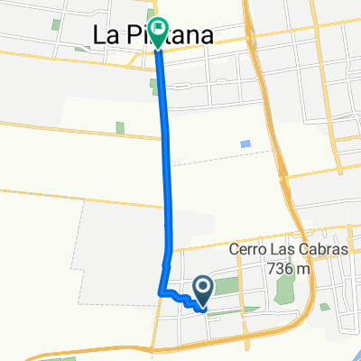 Ruta desde Estación El Canelo