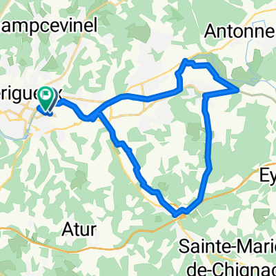 Rue Maréchal Galliéni, Périgueux à Rue Maréchal Galliéni, Périgueux