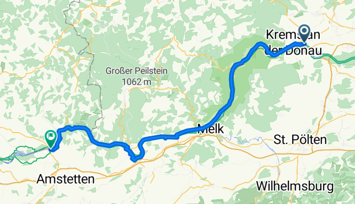 Von Krems bis Ardagger über Ybbs