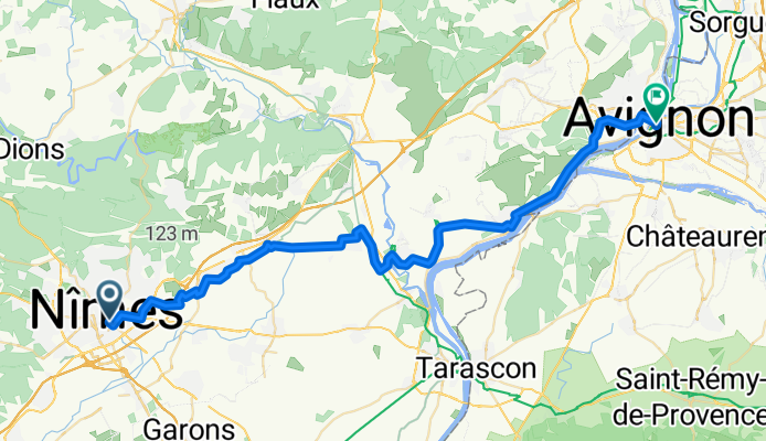 From Nîmes to Avignon