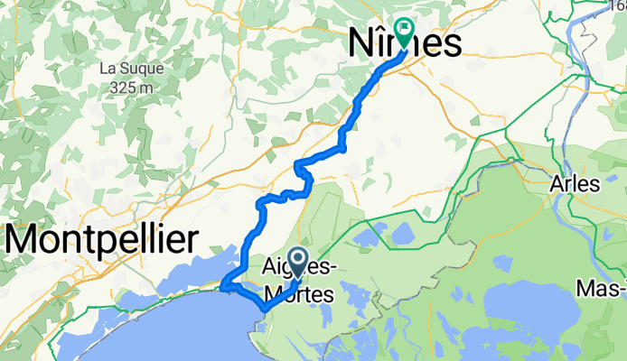 From Aigues-Mortes to Nîmes