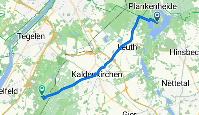 Schloßallee nach Maalbekerweg