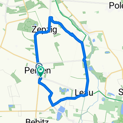 Hallesche Straße nach Peißener Hauptstraße