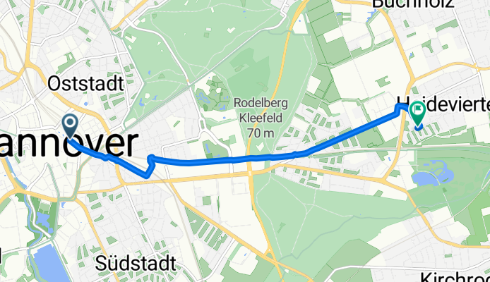 Ernst-August-Platz, Hannover nach Schneverdinger Weg, Hannover