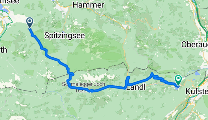 Rottach - Thiersee (ü. Valepp, Ackernalm, Trainsalm, Trojer)