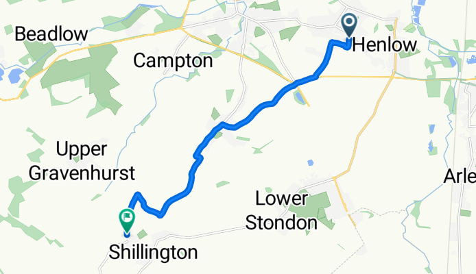 Broad Street, Shefford to Greenfields, Hitchin