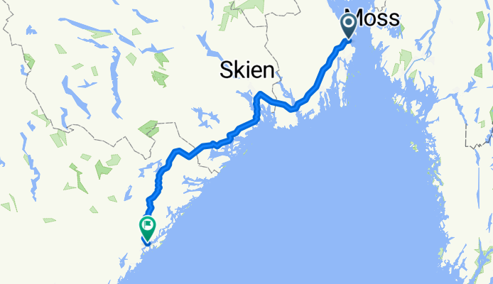 Edvard Munchs gate, Åsgårdstrand to Peder Thomassons gate, Arendal