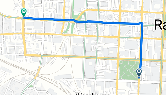 W Martin St, Raleigh to W Morgan St, Raleigh