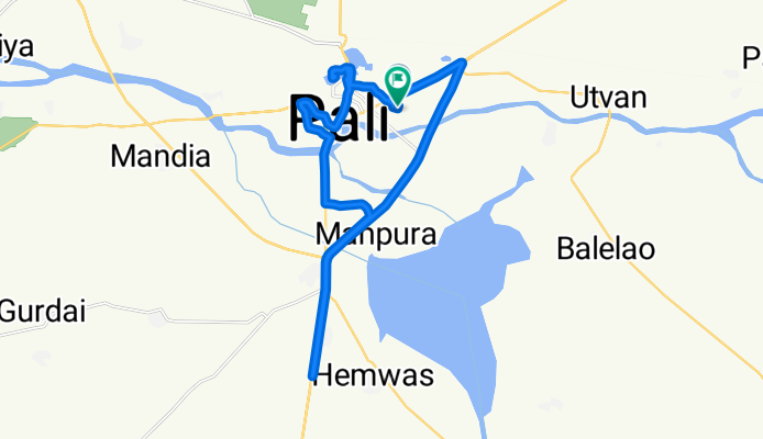 Indira Colony, Pali to Vidya Nagar, Pali