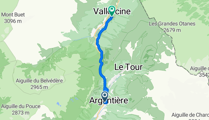 Argentiere to Vallorcine