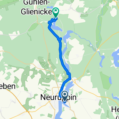 Lindenallee, Neuruppin nach Boltenmühle, Neuruppin