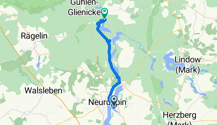 Lindenallee, Neuruppin nach Boltenmühle, Neuruppin