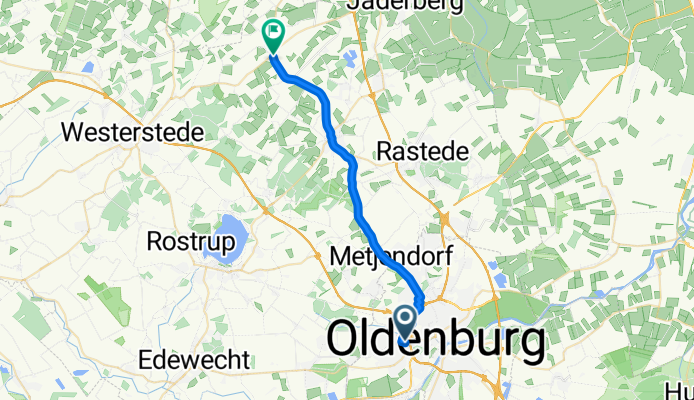 Blücherstraße, Oldenburg nach Wiefelsteder Straße, Wiefelstede