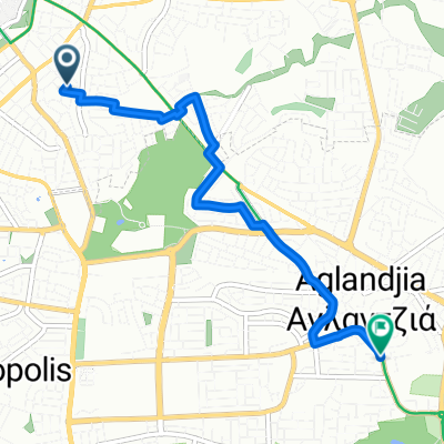 Route to Ave. Kiryneias - Egnatias