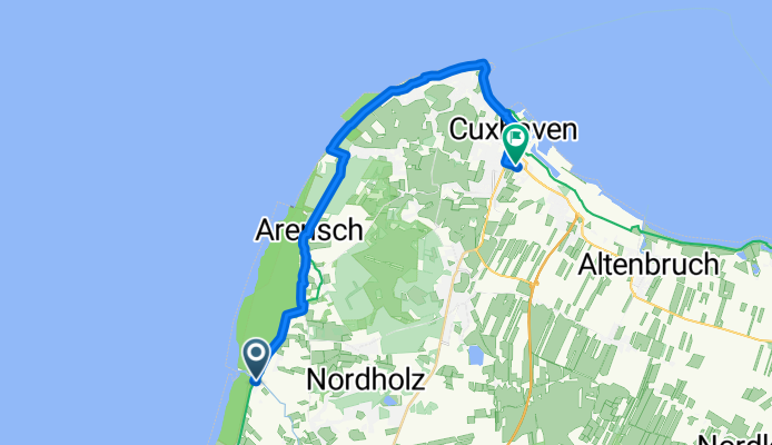 Seeadlerweg, Wurster Nordseeküste nach Cuxhaven, Cuxhaven