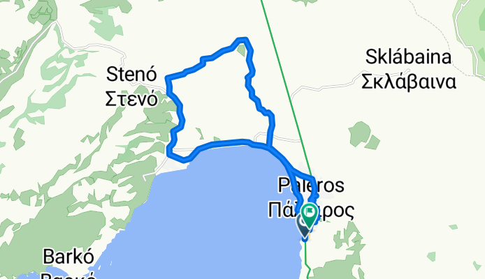 Route in Aktio-Vonitsa