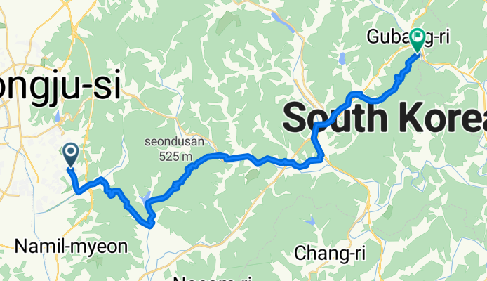 용암동, 청주시에서 구방2길, 청주시까지