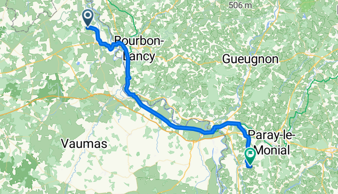 Route de Decize, Saint-Martin-des-Lais to Route de la Brosse, Saint-Yan
