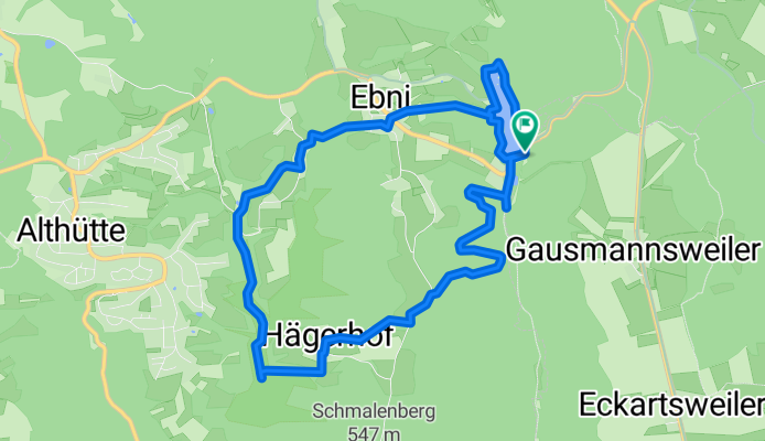 Strümpfelbach Wasserfall – Ebnisee Runde von Mittlerer Voggenhof