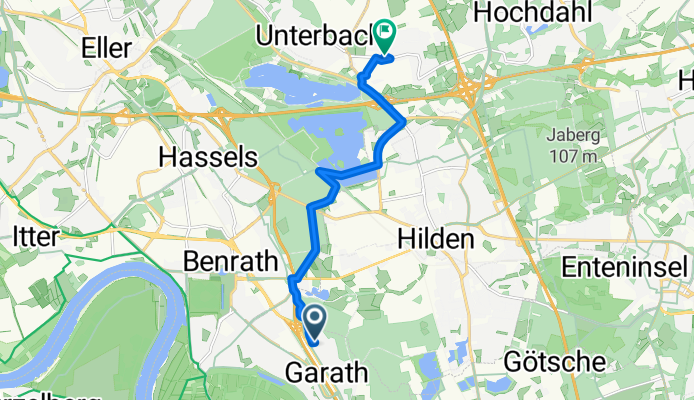 Neustrelitzer Straße, Düsseldorf nach Feldhausweg, Erkrath