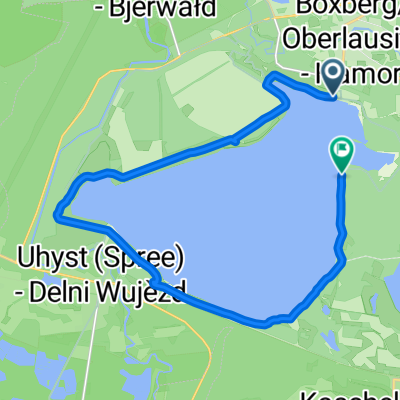 Zur Strandpromenade, Boxberg/Oberlausitz nach Jahmen, Boxberg/Oberlausitz