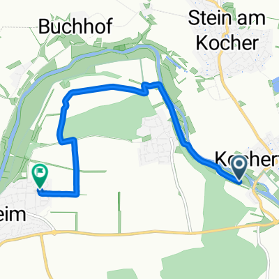 Bahnhofstraße, Neuenstadt am Kocher nach Tulpenweg, Oedheim