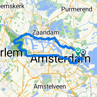 Route in Amsterdam