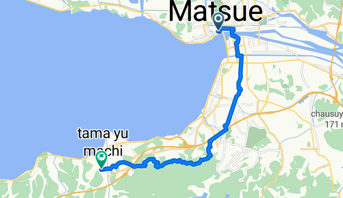 末次町, 松江市へ玉湯町湯町, 松江市
