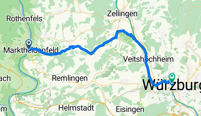 Untere Brückenstraße, Marktheidenfeld nach Mainkai, Würzburg