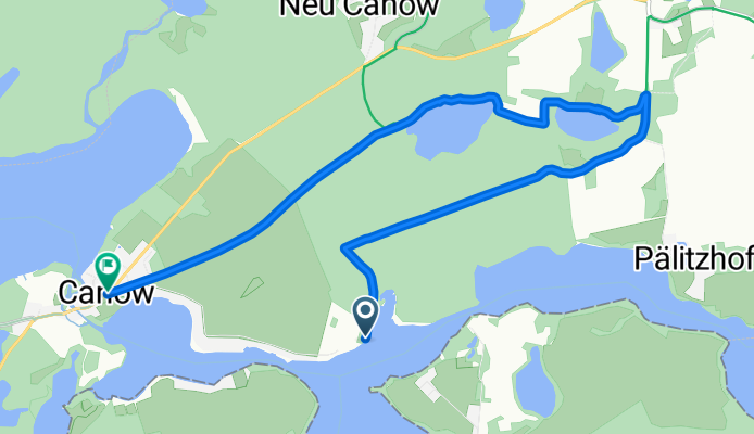 Canow, Wustrow nach Canower Allee, Wustrow