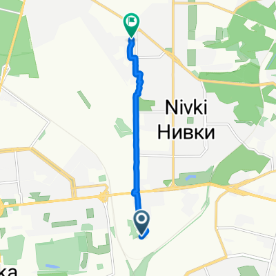 От Чистяківський провулок 3, Київ до вулиця Мрії 17А, Київ