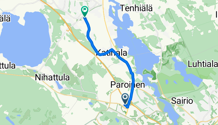 Takumäenkuja, Hämeenlinna do Tallitie, Parola