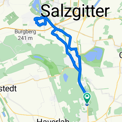 Route nach Auf dem Hügel, Salzgitter