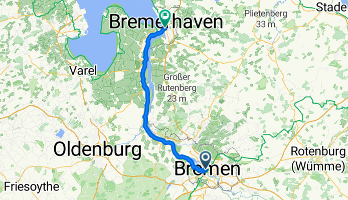 Von Bremen nach Bremerhaven