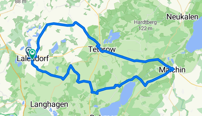 Lalendorf-Teterow-Malchin 70,7 km