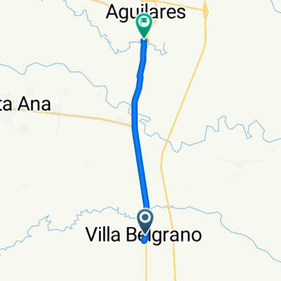 Ruta Nacional 38, Villa General Belgrano a Diego de Villarroel, Aguilares