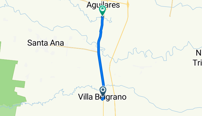 Ruta Nacional 38, Villa General Belgrano a Diego de Villarroel, Aguilares
