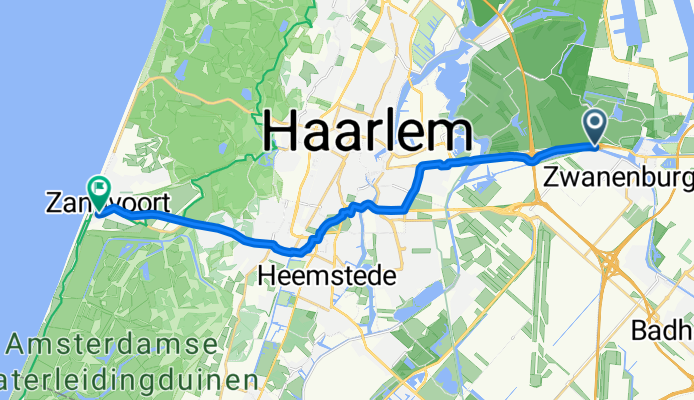 Zwanenburgerdijk, Zwanenburg naar Oosterparkstraat, Zandvoort