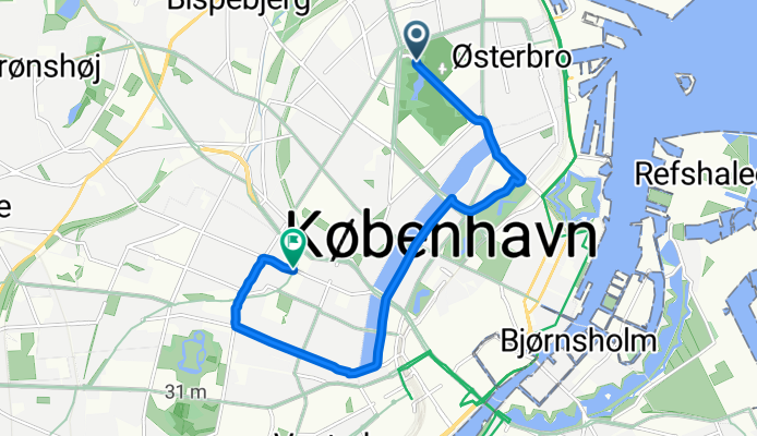 Jagtvej, København Ø to Bülowsvej, Frederiksberg C