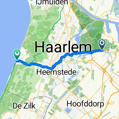 Zwanenburgerdijk, Zwanenburg naar Oosterparkstraat, Zandvoort