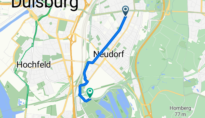 Mülheimer Straße, Duisburg nach Duisburg-Mitte, Duisburg