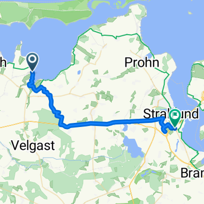 Europäischer Fernwanderweg 9, Kenz-Küstrow nach Greifswalder Chaussee, Stralsund