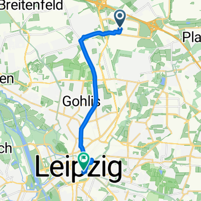 Messe-Allee, Leipzig nach Nikolaistraße, Leipzig