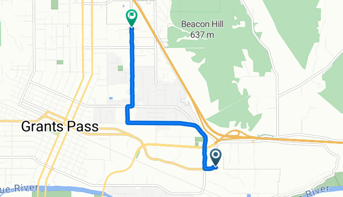 NE Foothill Blvd, Grants Pass to NE Tenth St, Grants Pass